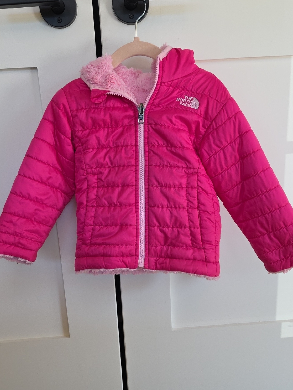 The North Face Hot Pink Reversible Jacket 2T